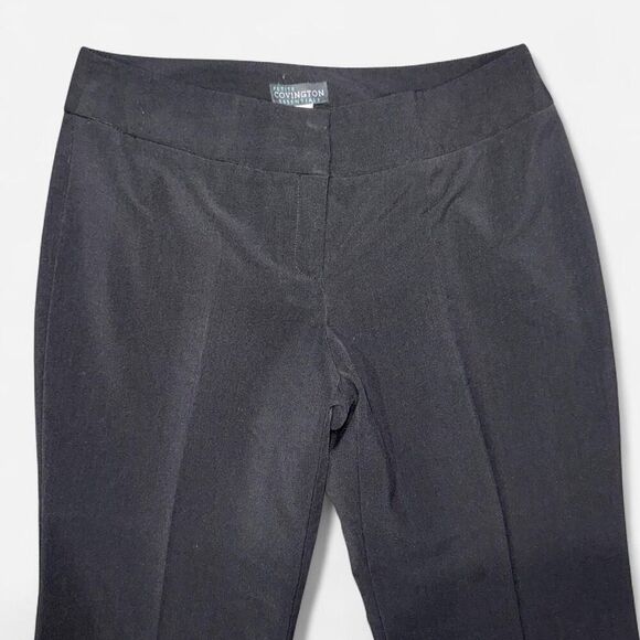 Covington Black High-Waisted Straight-Leg Tailored Trousers (14 PETITE) - Picture 3 of 7